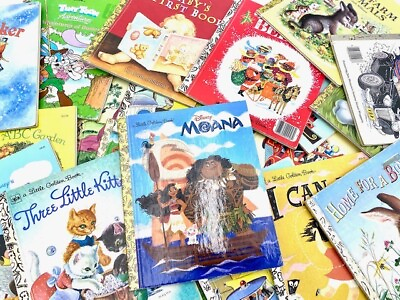 #ad Little golden books 5 lot vintage collectable Disney Random Christmas kids $9.75