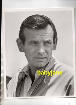 #ad DAVID JANSSEN ORIGINAL 8X10 PHOTO HANDSOME PORTRAIT 1960#x27;s DOUBLE WEIGHT $24.99