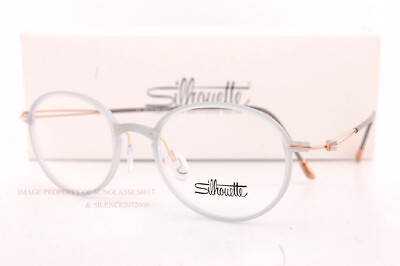 #ad New Silhouette Eyeglass Frames Lite Spirit 2924 6520 Soft Grey Gold Titanium $199.99