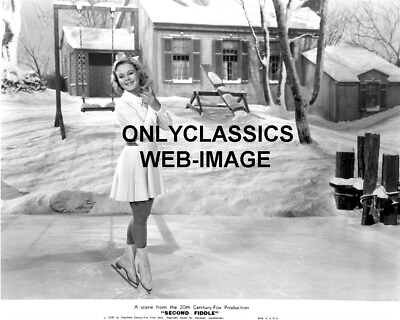 #ad 1939 quot;SECOND FIDDLEquot; ICE SKATING SEXY PRETTY SONJA HENIE MOVIE PHOTO WINTER SNOW $14.41