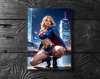 #ad Sexy Supergirl Kara Danver DC Comic Justice League Anime Poster Print No Frame $17.99
