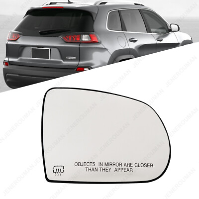 #ad Passenger Right Heated For 14 23 Jeep Cherokee Door Side View Wing Mirror Glass $13.99