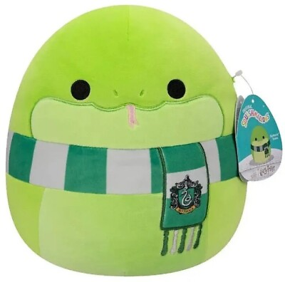 #ad SQUISHMALLOWS Harry Potter SLYTHERIN SNAKE 10quot; Scarf Plush Hogwarts House NWT $29.99