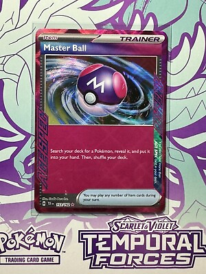 #ad Pokemon Temporal Forces Master Ball 153 ACE SPEC NM $18.99