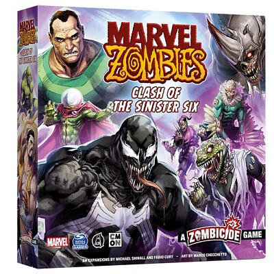 #ad CLASH OF THE SINISTER SIX ZOMBICIDE MARVEL ZOMBIES Board Game CMON $48.20