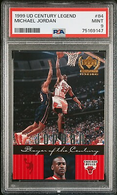 #ad #ad 1999 Upper Deck Century Legends #84 Michael Jordan PSA 9 Player Of The Century $39.99