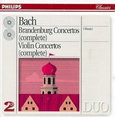 #ad Johann Sebastian Bach : Bach: Brandenburg Concerti Violin Concerti I Musici $5.91