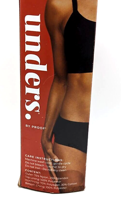 #ad Unders Proof Period Underwear Regular Absorbency Briefs Black XL 16 18 $13.99