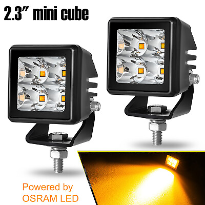 #ad 2x 2quot; 40W Cube OSRAM LED Work Light Bar Spot Pods Driving Fog Offroad Truck UTV $32.39