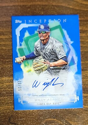 #ad 2019 Topps Inception #RES WA Willy Adames On Card Blue Auto 13 25 $39.99