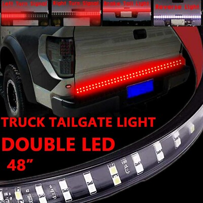 48 inch Double Row Truck Pickup LED Tailgate Light Strip Reverse Brake DRL Lamps $23.88