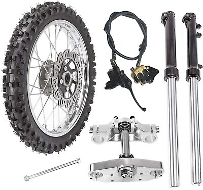 #ad Front Fork Triple Tree 14quot; Front Wheel Disc Brake For CRF50 SSR125 Pit Bike KX65 $257.46