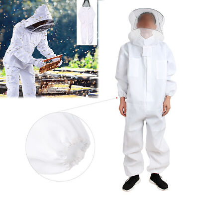 #ad Beekeeping Protective Equipment Veil Bee Keeping Full Body Suit Smock L Size $25.28