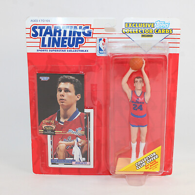 #ad Starting Lineup NBA #x27;93 Tom Gugliotta Washington Bullets with Collectors Cards $18.56
