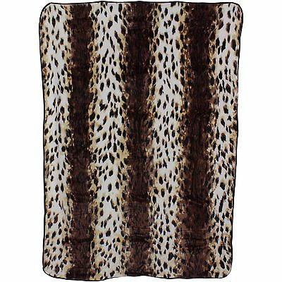 #ad Leopard Print College Covers 63 x 86 Soft Raschel Plush Throw Blanket $29.95