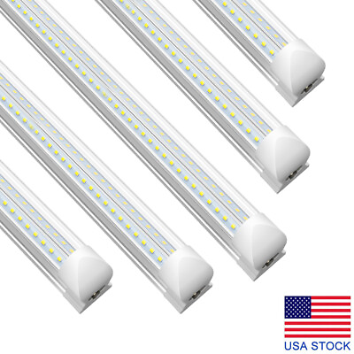 #ad 4 100PCS T8 4FT 8FT LED Shop Lights 6500K T8 4FT LED Tube Light Bulb Power Cable $598.49
