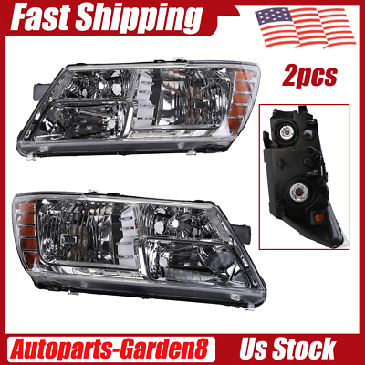 #ad Chrome Headlights Lamps Complete Replacement Set For 2009 2020 Dodge Journey New $135.85