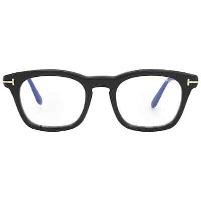 #ad Tom Ford Blue Light Block Square Men#x27;s Eyeglasses FT5870 B 001 50 FT5870 B 001 $153.99
