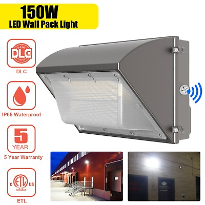#ad Commercial 150W LED WALL PACK Lights Outdoor Waterproof Area Security Lighting $87.99