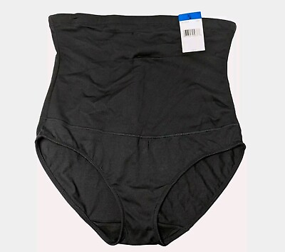 #ad Maidenform Shapewear Size XL High Waisted Briefs Underwear FL1854 Black NEW $14.98