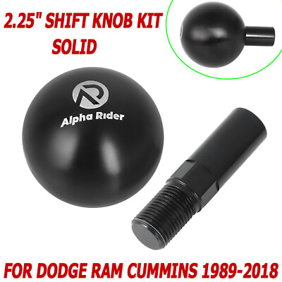 #ad 2.25quot; For 89 18 Dodge RAM Cummins Solid Billet Aluminum Shift Knob Kit Black $26.99
