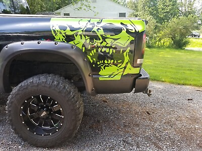#ad Compatible With Dodge Ram Truck Bed Vehicle Graphic Decal Side Skulls . Set $94.50