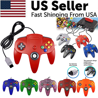 New Wired Controller Joystick Compatible With Nintendo 64 N64 Video Game Console $14.89