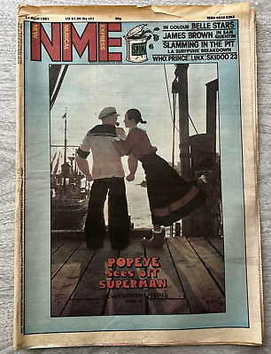 #ad NME New Musical Express Apr. 11 1981 Popeye film James Brown Surfpunk Prince Who $14.95
