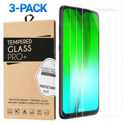 #ad 3 Pack Tempered Glass For Motorola Moto G7 E5 Plus Play Power Screen Protector $6.98