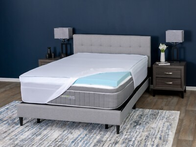 Nature’s Sleep by GhostBed AirCool IQ 3quot; Thick Density Gel Memory Foam Topper $83.99