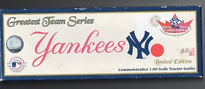 #ad 2001 White Rose Greatest Team Series New York Yankees 1:80 Tractor Trailer Box $19.99
