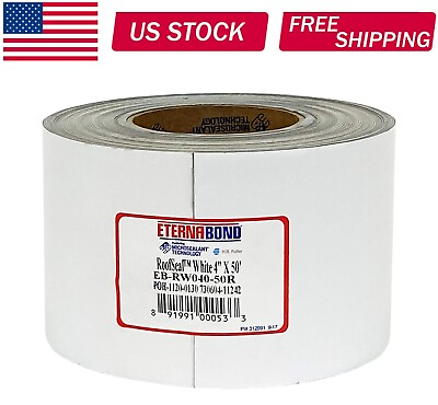 #ad EternaBond RoofSeal White 4 x50 MicroSealant UV Stable RV Roof Seal Repair Tape $59.99