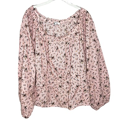 #ad Madewell Plus Sophia Top in Bouquet Floral Size 2X NEW $18.75
