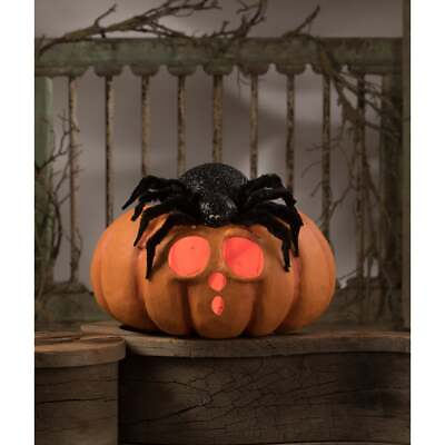 #ad Bethany Lowe Halloween Spider on Pumpkin JOL TJ3309 $120.00