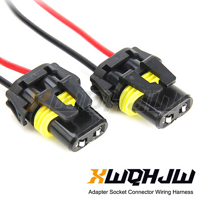 #ad 9005 Female Adapter Wire Harness Connector Pigtails for Fog Head lights 2pcs $10.99