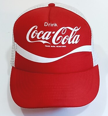 #ad Vintage Coke Coca Cola Snapback Mesh Truckers Hat Cap $19.95