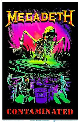 #ad Megadeth Contamination Blacklight Poster 23quot; x 35quot; $14.49