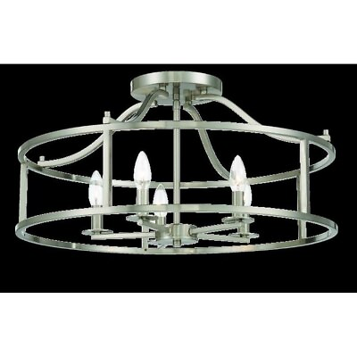 #ad 5 Light Semi Flush Mount In Transitional Style 12 Inches Tall and 24 Inches $296.95