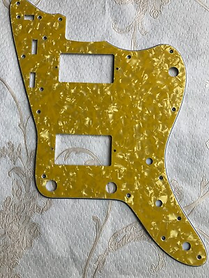 #ad Pick Fits Japan Jazzmaster PAF Style Guitar Pickguard4 Ply Gold Pearl $13.99