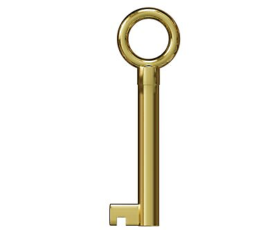 #ad KY 13 Statutory Brass Plated Skeleton Key $19.86