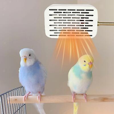 #ad New Bird Heater Bird Heat Lamp with Lampshade for Lizards Small Birds Parakeets $26.98