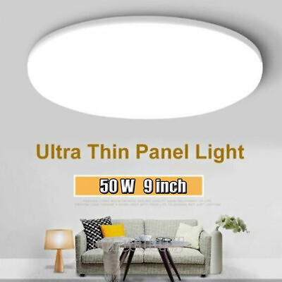#ad #ad 50W Round LED Ceiling Down Light Panel Flush Mount Kitchen Bedroom Fixture Lamp $11.99