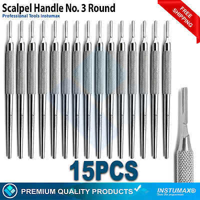 #ad Surgical Scalpel Handle Blade Holder #3 Round Pattern German Stainless Steel $6.70
