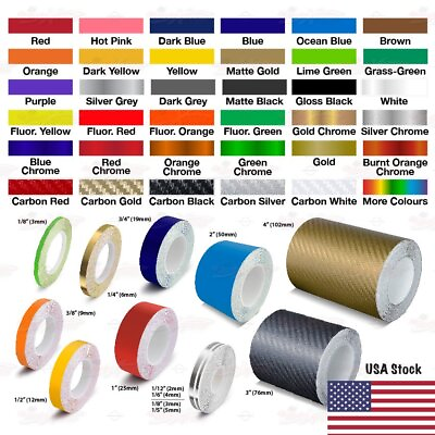 #ad Roll Vinyl Pinstriping Pin Stripe DIY Self Adhesive Line Car Tape Decal Stickers $9.95