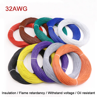 32AWG Flexible Stranded Cable Tinned Copper Wires PVC Insulation UL1571 For LED $1.74