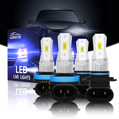 #ad For Honda Accord EX L LX S Sedan 2008 2018 LED Headlight High Low Beam Bulbs Kit $32.99