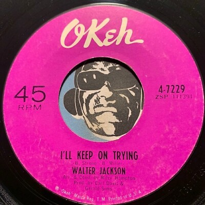 #ad WALTER JACKSON Northern Soul 45 I#x27;ll Keep On Trying Where Have All The Flowers $13.49
