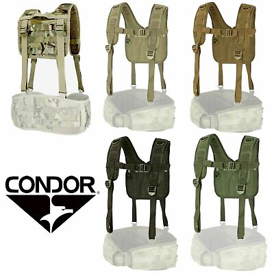 Condor 215 MOLLE PALS Tactical H Harness Suspenders for 241 Gen II Battle Belt $22.95