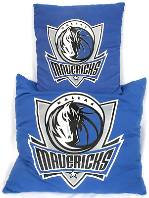 #ad Dallas Mavericks Logo Blue Throw Pillow Big and Small Toss Pillow Set of 2 $25.00