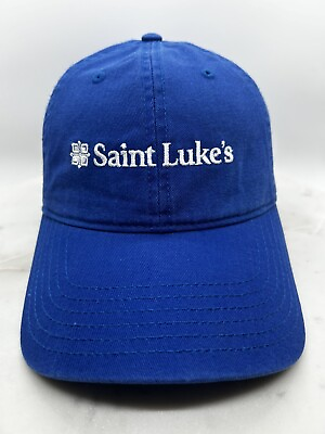 #ad Saint Luke’s Health System Cap Hat Adult Adjustable Blue 100% Cotton Otto $12.70